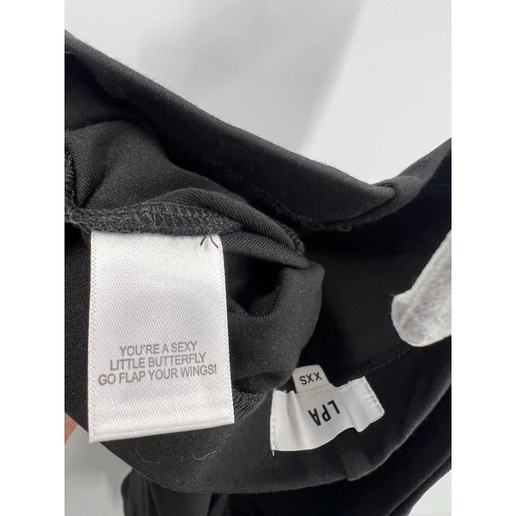 Revolve LPA Women's XXS Black Vittora Short Biker High Rise Elasticized Waist - Picture 15 of 15